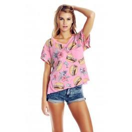 Wildfox Couture Hamburger Romeo Pocket V-neck Tee