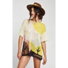 Wildfox Couture Bright Sunset Western Lacy Sweater