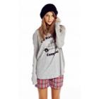 Wildfox Couture Rather Be Camping Runaway Long-sleeve Tee