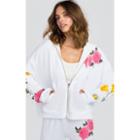 Wildfox Couture Meadow Flowers Marquis Zip Hoodie