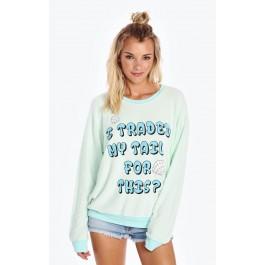 Wildfox Couture Mad Mermaid Oversized Sweatshirt