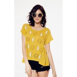 Wildfox Couture Moon And Sun Lazy Weekend Tee