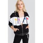 Wildfox Couture Royal Palms Blocked Marquis Zip Hoodie