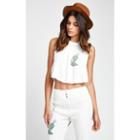 Wildfox Couture Cactus Flower Halter Top