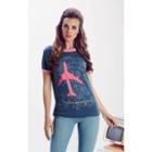 Wildfox Couture You Wish You Were Here Vintage Ringer Tee