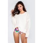 Wildfox Couture Westlake Cable Cashmere Sweater