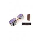 Wildfox Couture Airfox Sunglasses In Gold + Be Legendary Grunge Lipstick