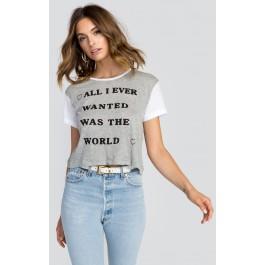 Wildfox Couture I Want It All Middie Tee