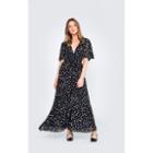 Wildfox Couture Fall Floral Flutter Wrap Dress
