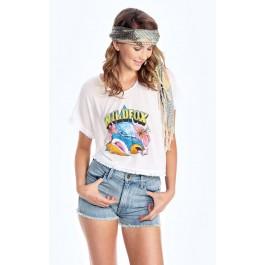Wildfox Couture Hawaiian Boxy Tee Fringe