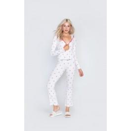Wildfox Couture Raining Gingerbread Henley Hoodie & Pant Set