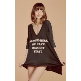 Wildfox Couture Around Here Sunday Morning V-neck Tee