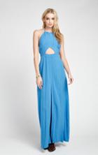 Wildfox Couture Diamond Foulard Ramblin Rose Halter Keyhole Maxi