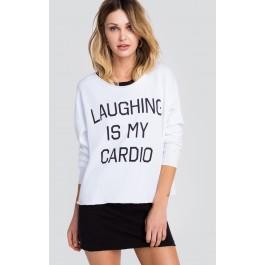 Wildfox Couture Laughing Is My Cardio 5am Sweatshirt