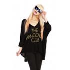 Wildfox Couture Hangover Club Sunday Morning V-neck Tee