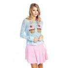 Wildfox Couture Watercolor Cupcake Long-sleeved Cassidy Tee