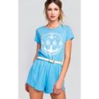 Wildfox Couture Yachting Emblem Cruise Romper