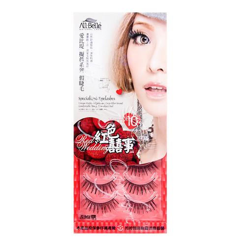 All Belle Red Wedding Specialized Eyelashes D3825 10pairs