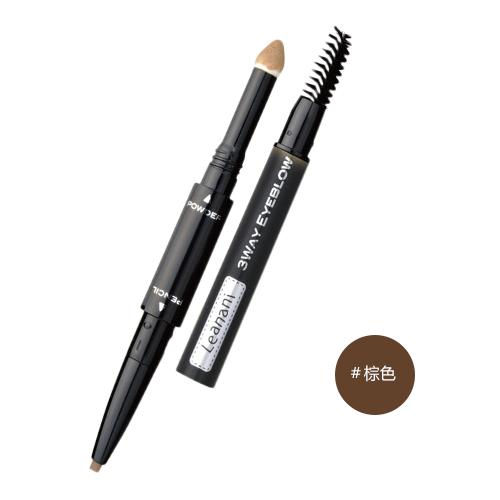 Leanani 3 Way Eyebrow Pencil Cosme No.1 Brown 1pc
