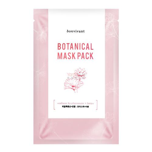 Bonvivant Botanical Mask Pack Sodium Hyaluronate + Lotus 1sheet
