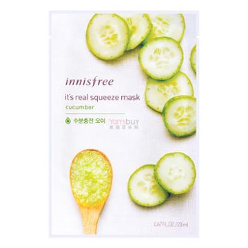 Innisfree It S Real Squeeze Mask Cucumber Mask 1sheet