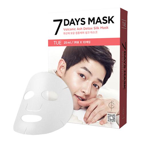 Forencos Song Joong Ki 7 Days Mask Volcanic Ash Detox Silk Mask 10sheets