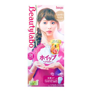 Hoyu Beautylabo Ice Cream Bubble Hair Dye Milktea Beige 1set