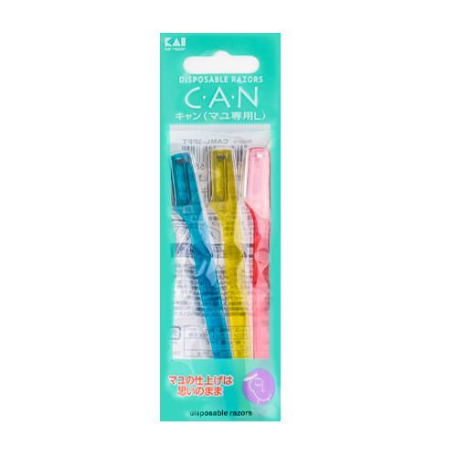 Kai Eyebrow Razor Mini L 3pcs