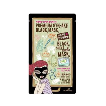 Dewy Tree Black Sheet Premium Syn Ake Black Mask 1sheet