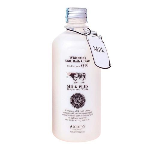 Scentio Milk Plus Whitening Milk Bath Cream Co-enzyme Q10 450ml