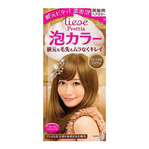 Kao Liese Prettia Bubble Hair Dye Marshmallow Brown 1set