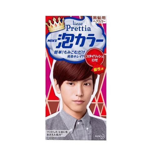 Kao Liese Prettia Men S Bubble Hair Dye Red Wine 1set