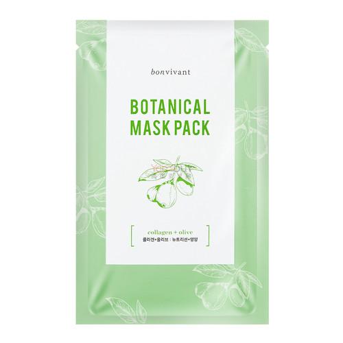 Bonvivant Botanical Mask Pack Collagen + Olive 1sheet