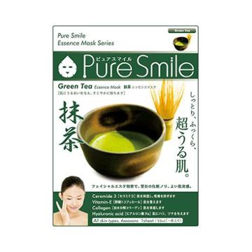 Pure Smile Green Tea Essence Facial Mask Series 1sheet