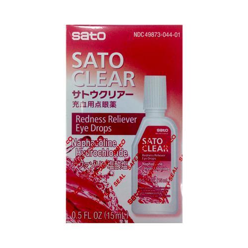 Sato Clear Redness Reliever Eye Drops 15ml
