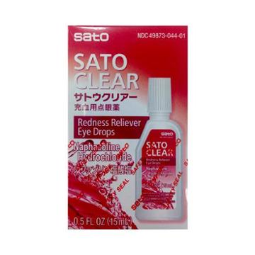 Sato Clear Redness Reliever Eye Drops 15ml