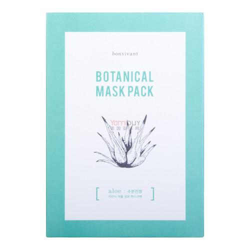 Bonvivant Botanical Mask Pack Aloe 10sheets