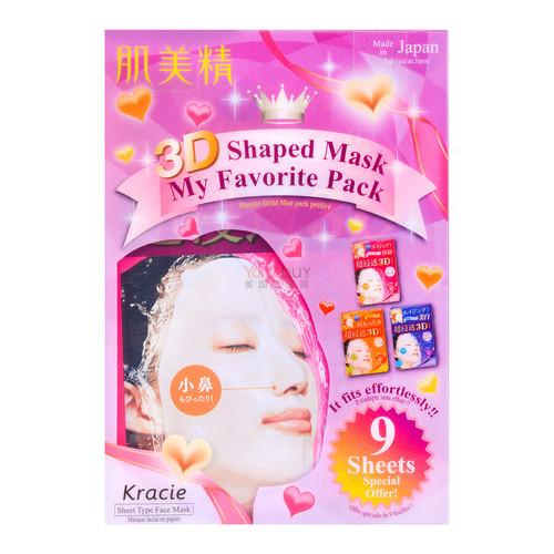 Kracie 3d Shaped Mask My Favorite Pack 9sheets