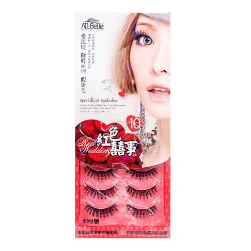 All Belle Red Wedding Specialized Eyelashes D4823 10pairs