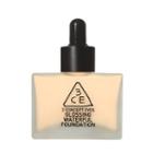 3ce Glossing Waterful Foundation Spf15 Pa Soft Beige