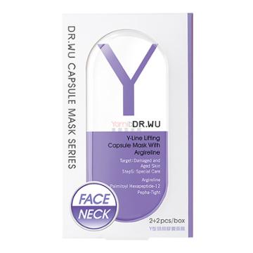 Dr.wu Y-line Lifting Capsule Mask With Argireline Face & Neck 2+2sheets