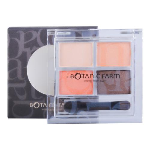 Botanic Farm Garden Flower 4 Color Eyeshadow Palette Peach Orange 1pc