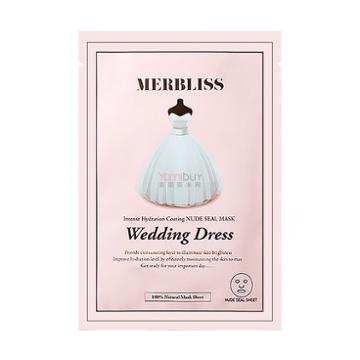 Merbliss Wedding Dress Intense Hydration Coating Nude Seal Mask 1sheet