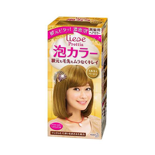 Kao Liese Prettia Bubble Hair Dye Milky Beige 1set