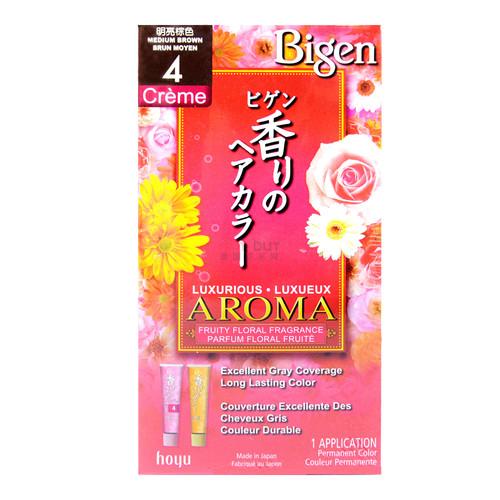 Hoyu Bigen Aroma Fruity Floral Hair Dye Cream 4 Medium Brown 1set