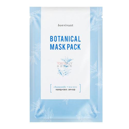 Bonvivant Botanical Mask Pack Chamomile + Tea Tree 1sheet