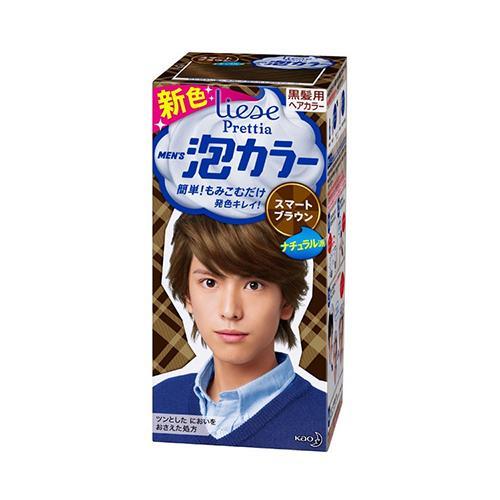 Kao Liese Prettia Men S Bubble Hair Dye Smart Brown 1set