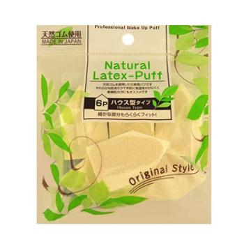 Ishihara Natural Latex-puff House Type 6 Pieces