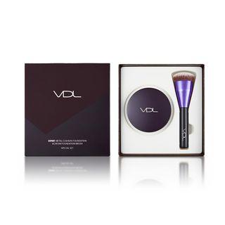 Vdl - Expert Metal Cushion Foundation & Cream Foundation Brush Set #a203