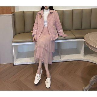 Buckled Zip Fleece Jacket
